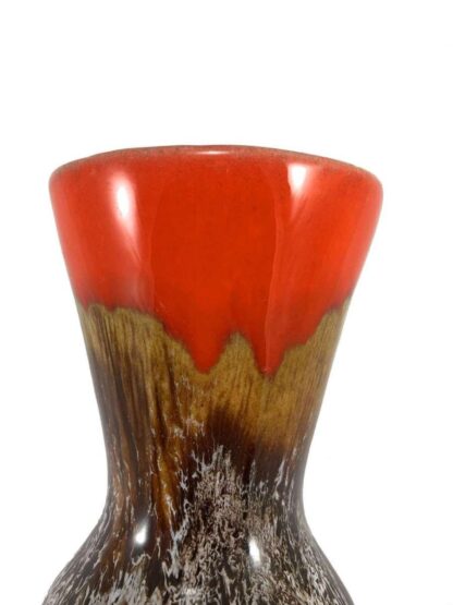 Volcanic orange vase from Scheurich Keramic