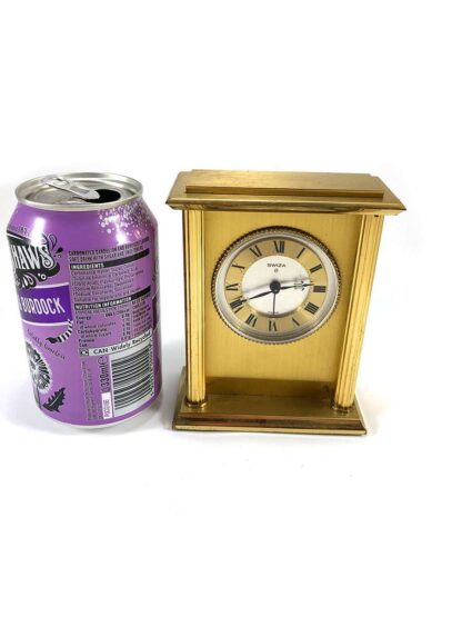 Brass carriage clock with alarm