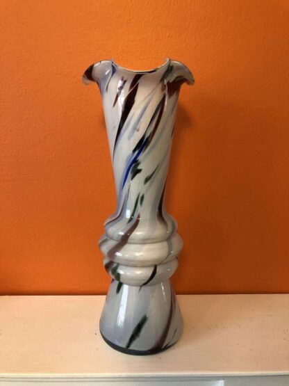 Beautiful multicoloured hand-blown Murano glass vase.