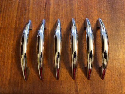 Set of six chrome handles