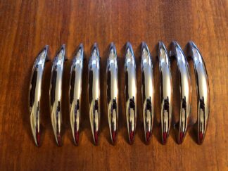 Set of ten chrome handles