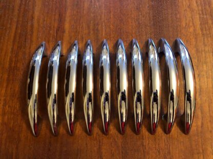 Set of ten chrome handles