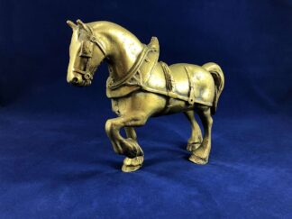 vintage brass horse