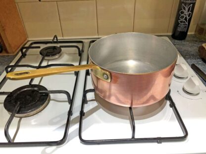 Vintage 18cm copper and aluminium saucepan