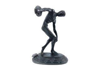 Vintage Discobolus of Myron bronze figurine