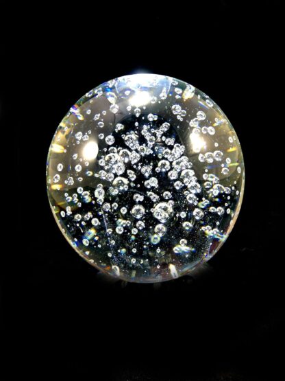 Stunning very large bubbles paperweight
