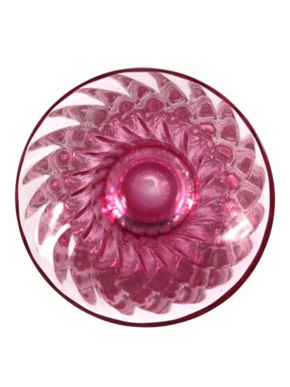 Cranberry glass vase by Caithness Glass