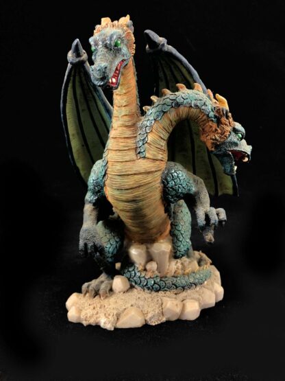 double-headed dragon resin figurine
