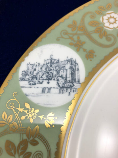 Wedgwood plate commemorating West Riding council